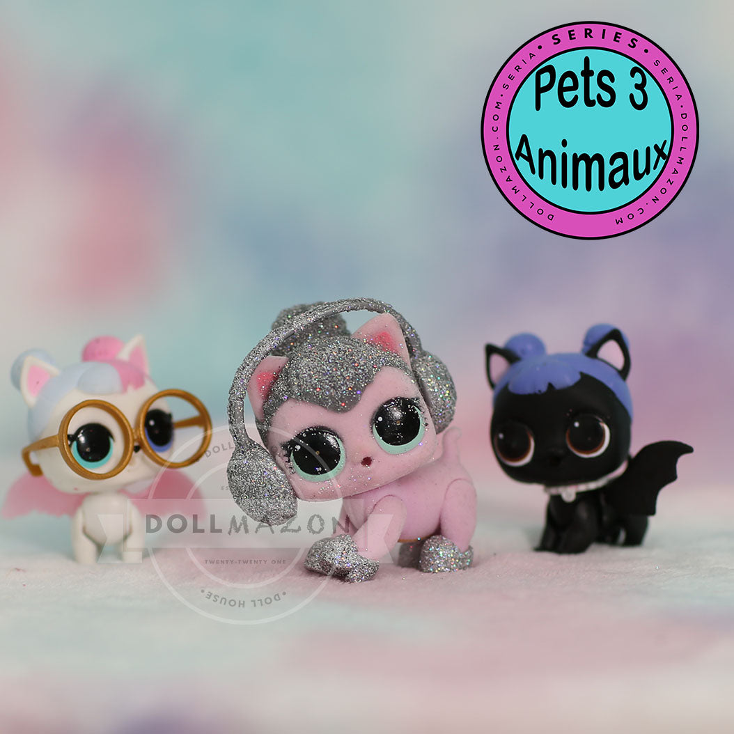 Feed your L.O.L. Surprise! Pets with the water bottle or bathe her to find out if she cries, spits, tinkles, or color changes! 35+ Pets to collect. Mix & Match your L.O.L. Surprise! Pets match with your L.O.L. Surprise!