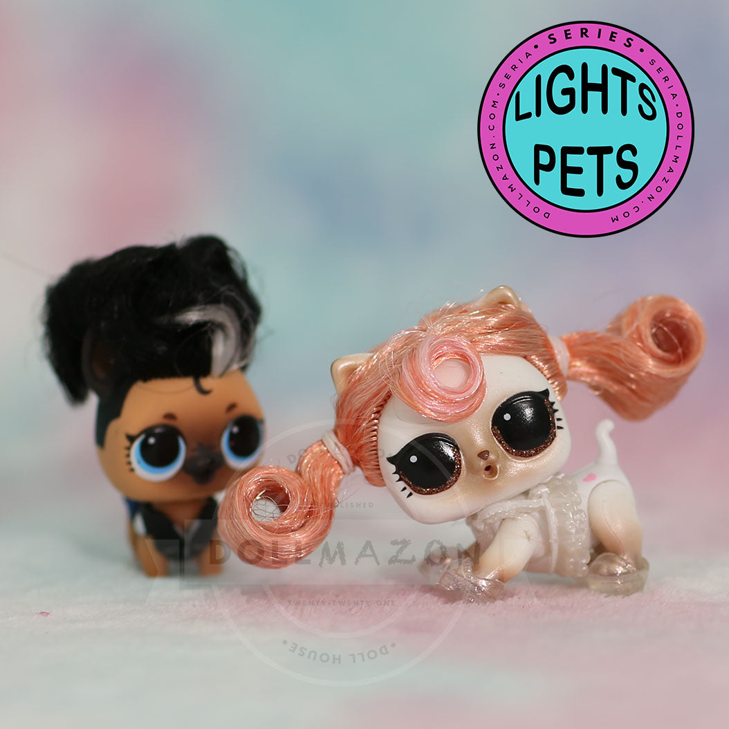 L.O.L. Surprise! Lights Pets is part of the Lights series of the L.O.L. Surprise! LOL Doll line. The collection included 12 new Lights Pets dolls.