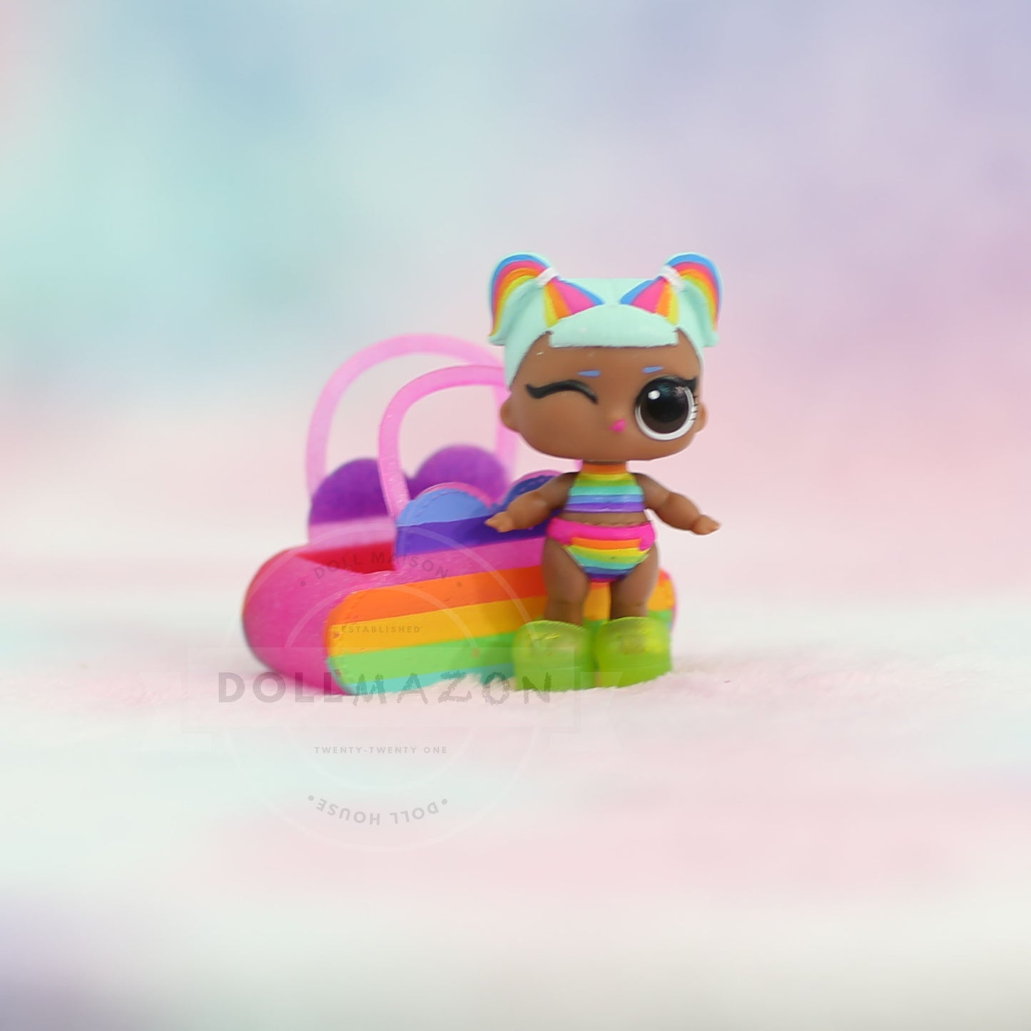 Lil Rainbow Raver LOL Surprise Winter Disco Lil LOL Dolls Glee Club (WD-034)