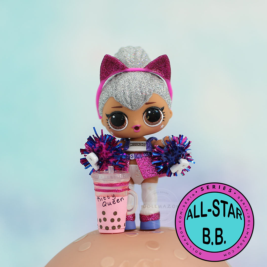 All-Star B.B.s is a line of L.O.L. Surprise! dolls. Through the series 1 to 3 it featured popular characters from the core line reimagined as athletes. All-Star B.B.s Series is the series of the L.O.L. Surprise!